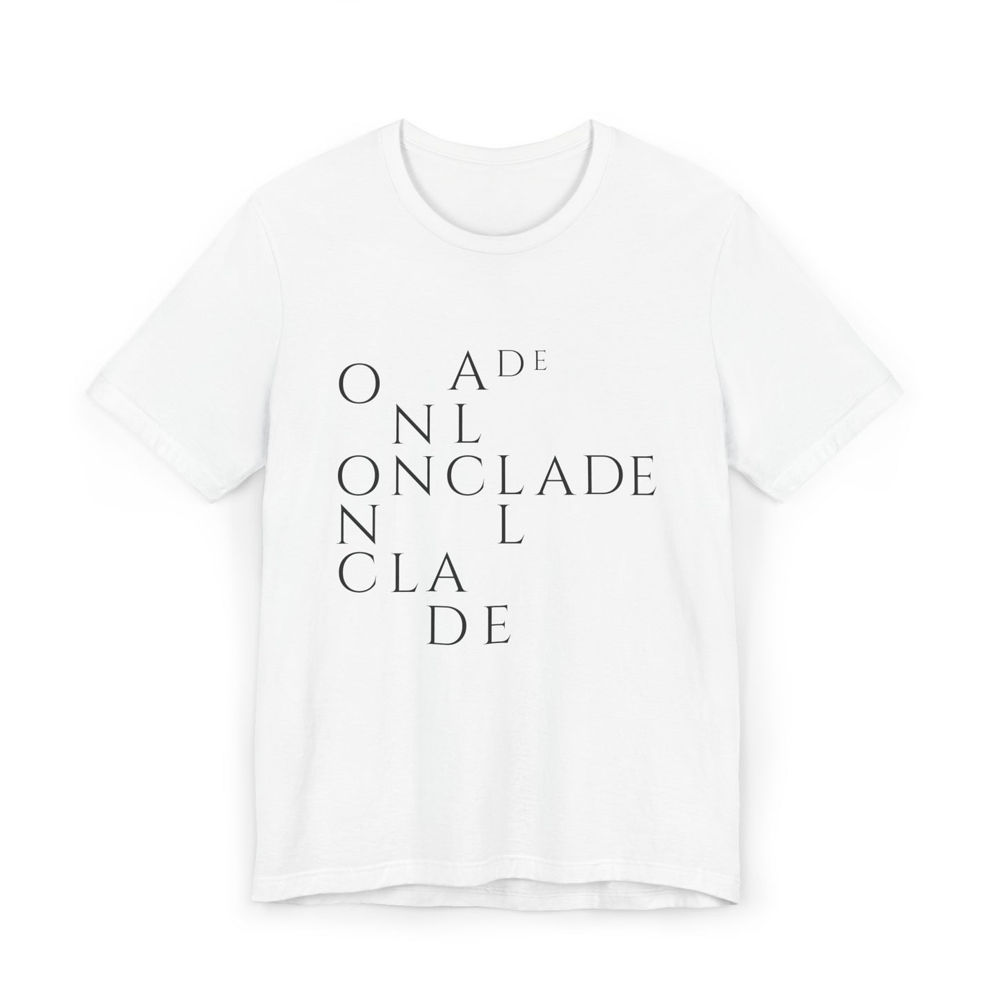 ONCLADE-  Crossword puzzle (white short sleeve)