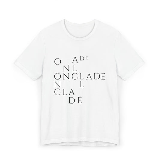 ONCLADE-  Crossword puzzle (white short sleeve)