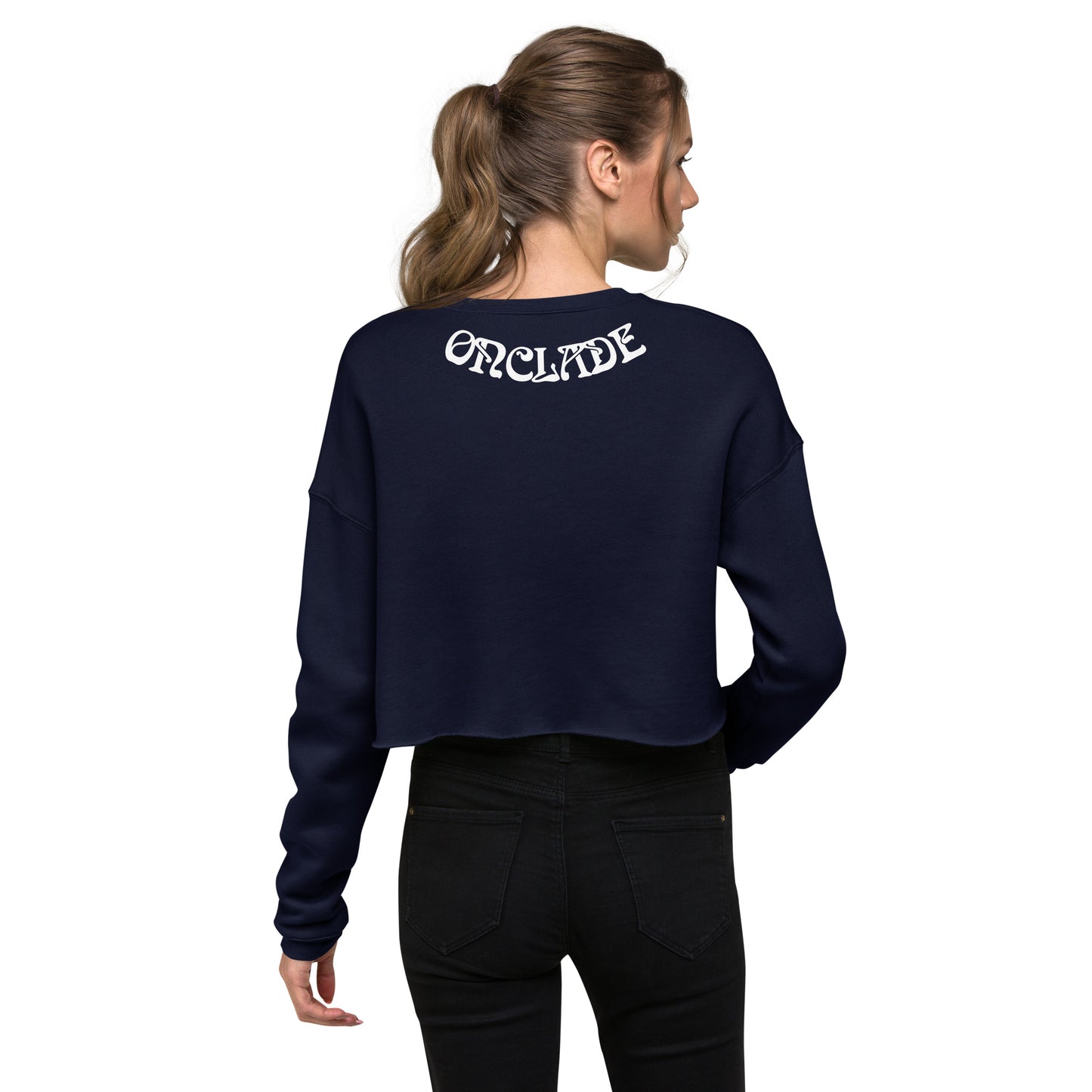 ONCLADE- Black and Gold ( Crop Sweatshirt )